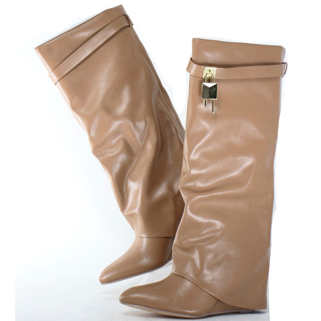 Botas tacon corrido altas sale