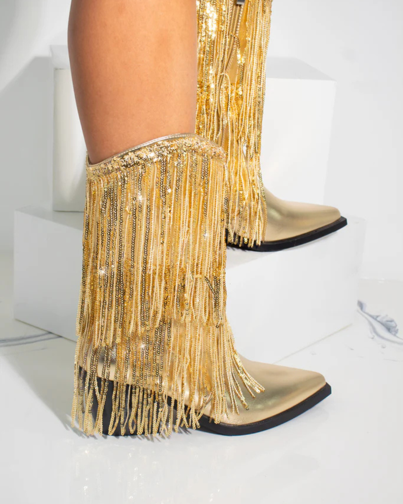 Botas Beyoncé Dorada