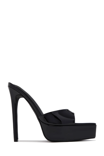 Plataforma Amanda Negro para mujer | BeneShoes