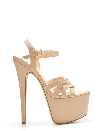 Plataforma Leslie Nude para mujer | BeneShoes