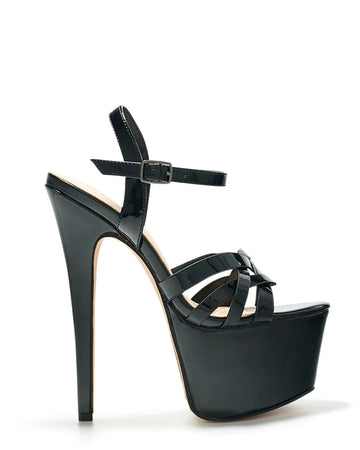 Plataforma Leslie Negro para mujer | BeneShoes