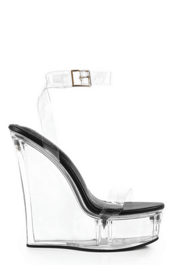 Plataforma Cinderella Negro para mujer | BeneShoes