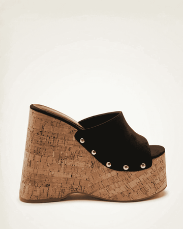 Plataformas Elena Negro para mujer | BeneShoes