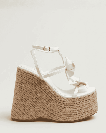 Plataformas Korina Blanco para mujer | BeneShoes