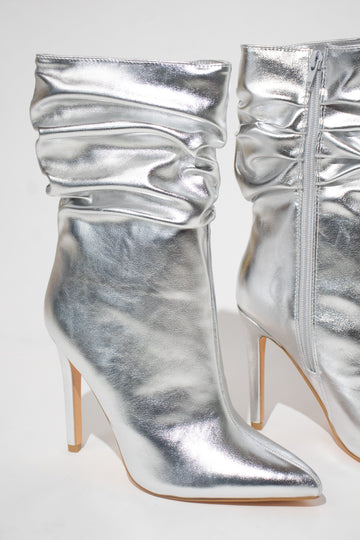 Botin Liana Plateado para mujer | BeneShoes