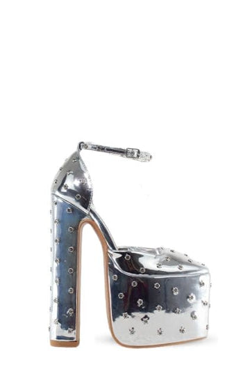 Plataforma Aida Plata para mujer | BeneShoes