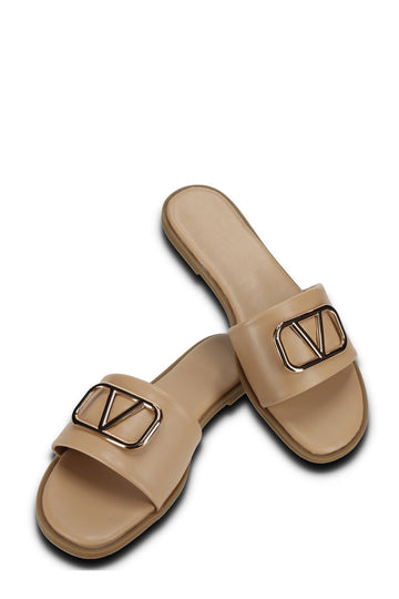 Sandalia Azia Nude para mujer | BeneShoes