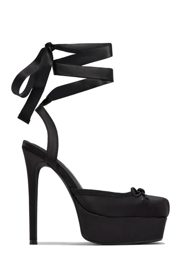 Plataformas Ballerina Negro para mujer | BeneShoes