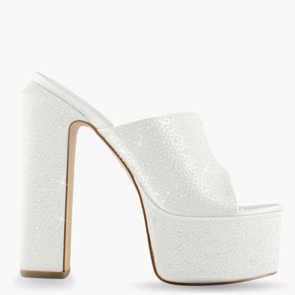 Plataforma Mindy Blanco para mujer | BeneShoes