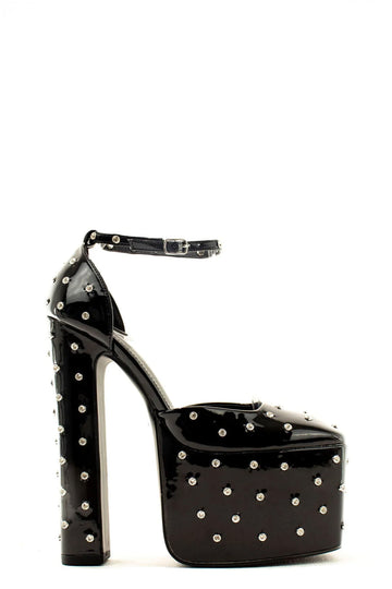 Plataforma Aida Negro para mujer | BeneShoes