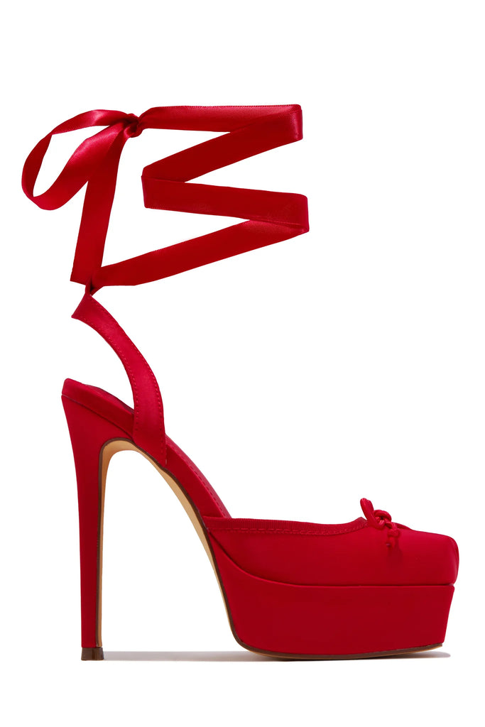 Plataformas Ballerina Rojo