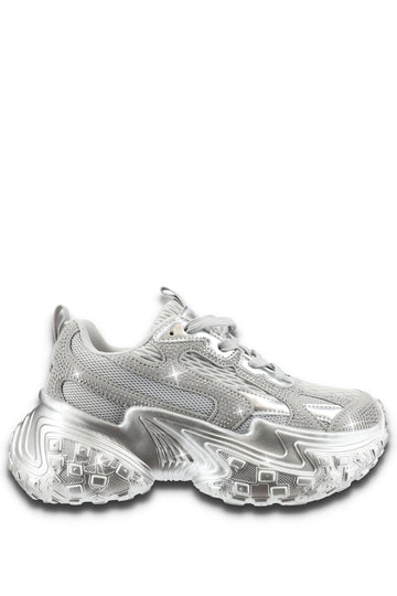 Tenis Cassie Plateados para mujer | BeneShoes
