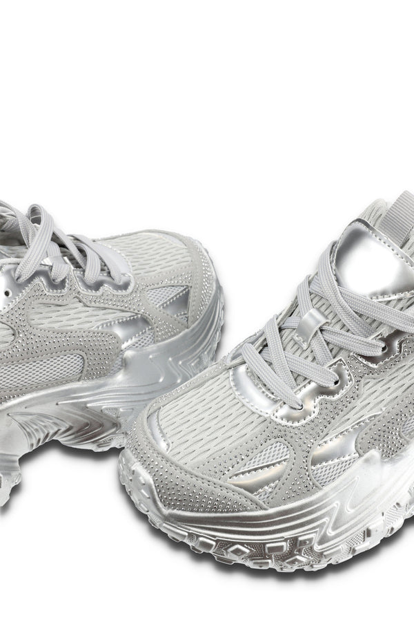 Tenis Cassey Plateados