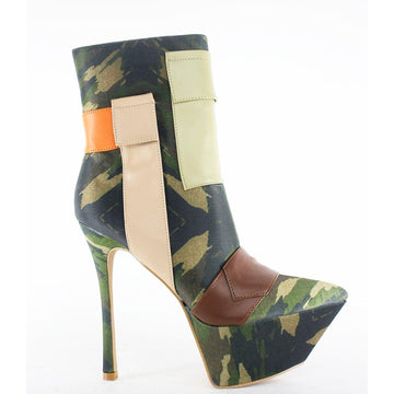 Botin Khloe Militar para mujer | BeneShoes