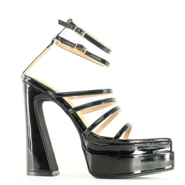 Plataforma Cassie Negro para mujer | BeneShoes