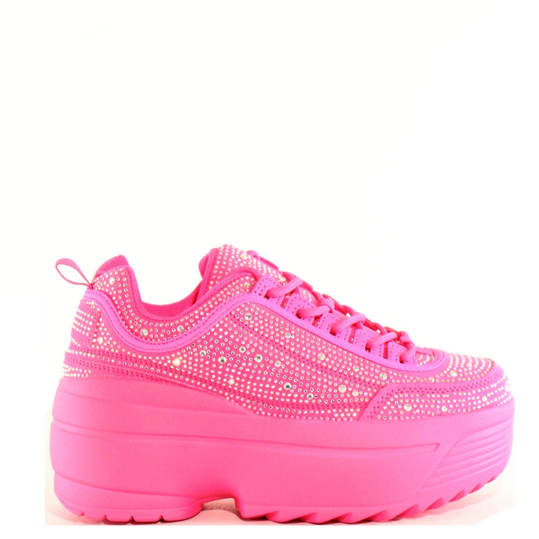 Tenis sale rosa flatform